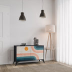 TWO HALVES 2-Door Sideboard in Black Finish