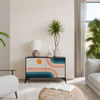 TWO HALVES 2-Door Sideboard in Black Finish