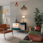 TWO HALVES 2-Door Sideboard in Black Finish