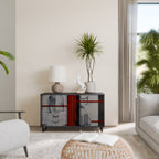 GRAY FIGURES Sideboard mit 2 Türen in Schwarz