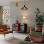 GRAY FIGURES Sideboard mit 2 Türen in Schwarz