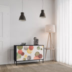 FLEETING HAPPINESS Sideboard mit 2 Türen in Schwarz