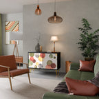 FLEETING HAPPINESS Sideboard mit 2 Türen in Schwarz