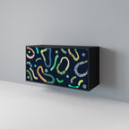 CONTRAST DANCE Sideboard mit 2 Türen in Schwarz