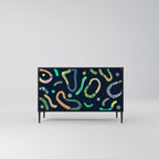 CONTRAST DANCE Sideboard mit 2 Türen in Schwarz