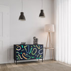 CONTRAST DANCE Sideboard mit 2 Türen in Schwarz