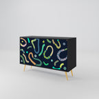 CONTRAST DANCE Sideboard mit 2 Türen in Schwarz