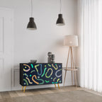 CONTRAST DANCE Sideboard mit 2 Türen in Schwarz