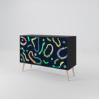 CONTRAST DANCE Sideboard mit 2 Türen in Schwarz