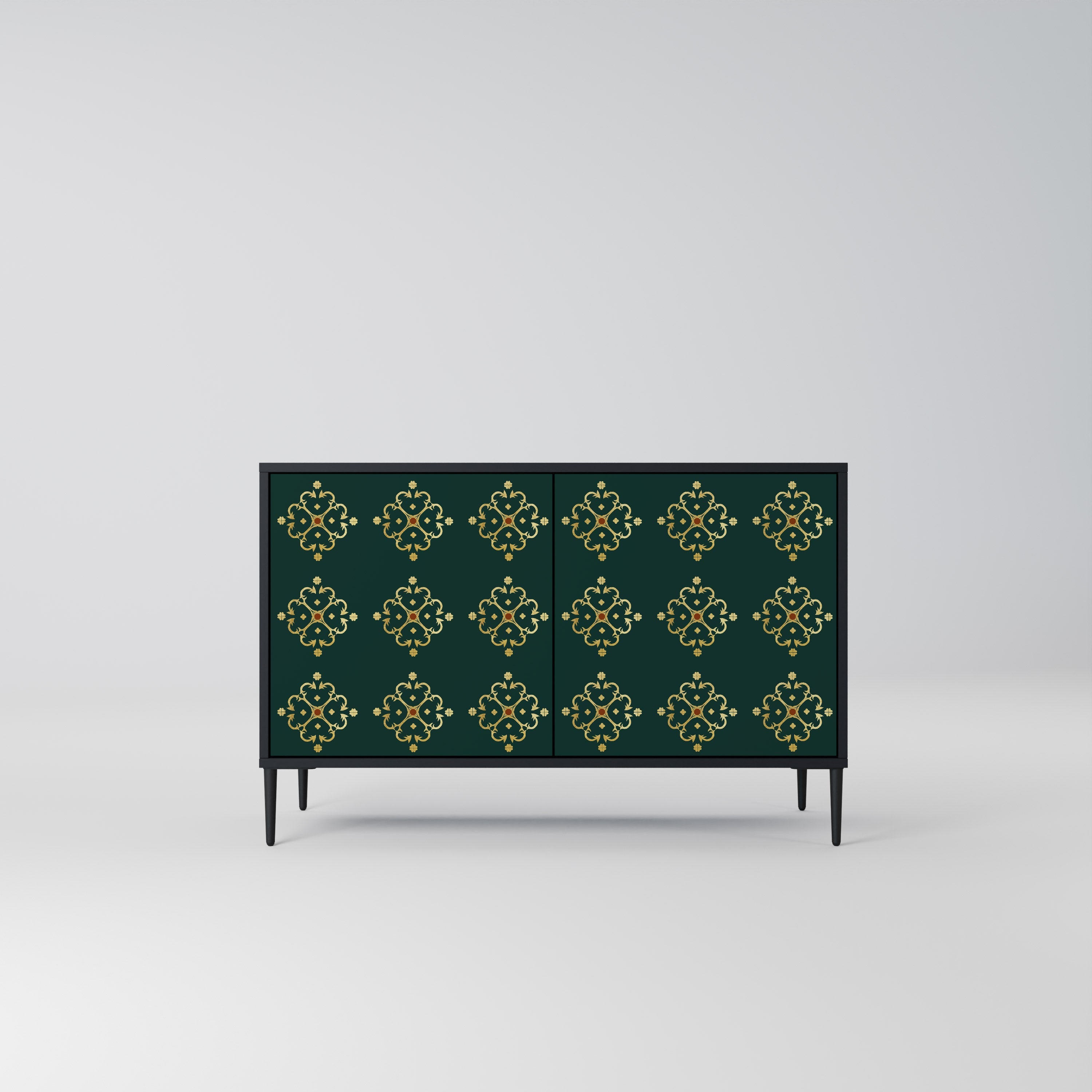 ROYAL MEDALLION Sideboard mit 2 Türen in Schwarz