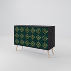 ROYAL MEDALLION Sideboard mit 2 Türen in Schwarz