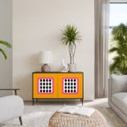 TEARS IN HEAVEN Sideboard mit 2 Türen in Schwarz