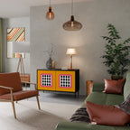 TEARS IN HEAVEN Sideboard mit 2 Türen in Schwarz