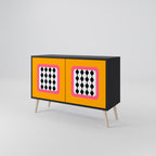 TEARS IN HEAVEN Sideboard mit 2 Türen in Schwarz