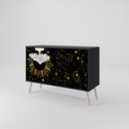 STELLAR CONSTELLATIONS Sideboard mit 2 Türen in Schwarz