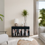 COLLAGE OF RECTANGLES Sideboard mit 2 Türen in Schwarz