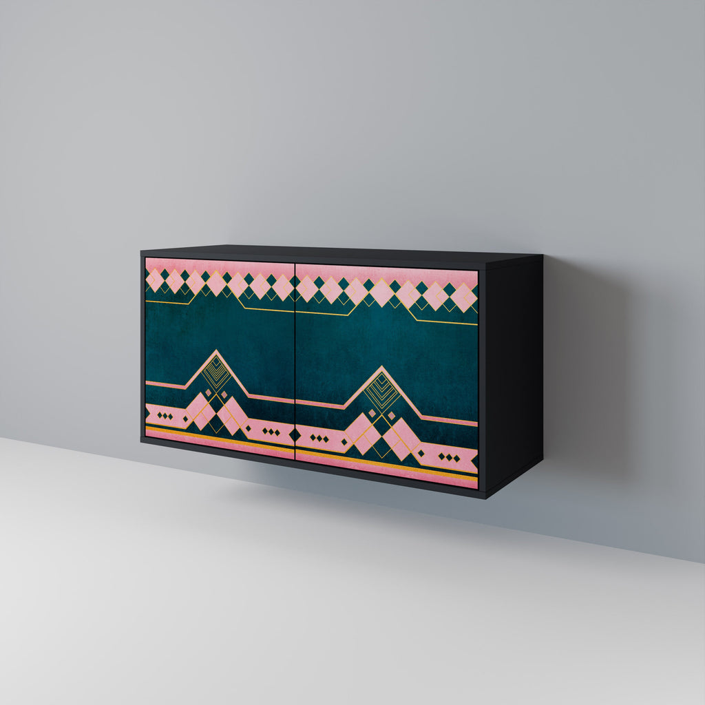 ROYAL COMPOSITION Sideboard mit 2 Türen in Schwarz