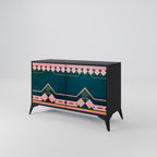 ROYAL COMPOSITION Sideboard mit 2 Türen in Schwarz