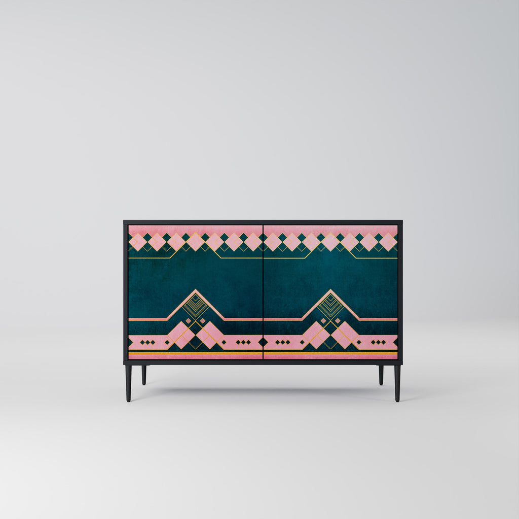 ROYAL COMPOSITION Sideboard mit 2 Türen in Schwarz