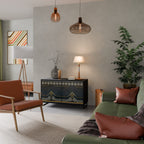 ROYAL ORDINARINESS Sideboard mit 2 Türen in Schwarz