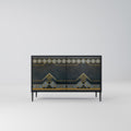 ROYAL ORDINARINESS Sideboard mit 2 Türen in Schwarz