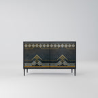ROYAL ORDINARINESS Sideboard mit 2 Türen in Schwarz