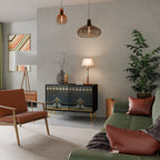 ROYAL ORDINARINESS Sideboard mit 2 Türen in Schwarz