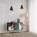 GEOMETRIC RHAPSODY Sideboard mit 2 Türen in Schwarz