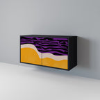 INDEPENDENT BORDER Sideboard mit 2 Türen in Schwarz