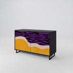 INDEPENDENT BORDER Sideboard mit 2 Türen in Schwarz