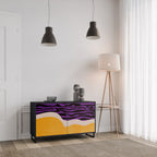 INDEPENDENT BORDER Sideboard mit 2 Türen in Schwarz