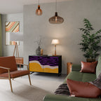 INDEPENDENT BORDER Sideboard mit 2 Türen in Schwarz