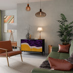 INDEPENDENT BORDER Sideboard mit 2 Türen in Schwarz