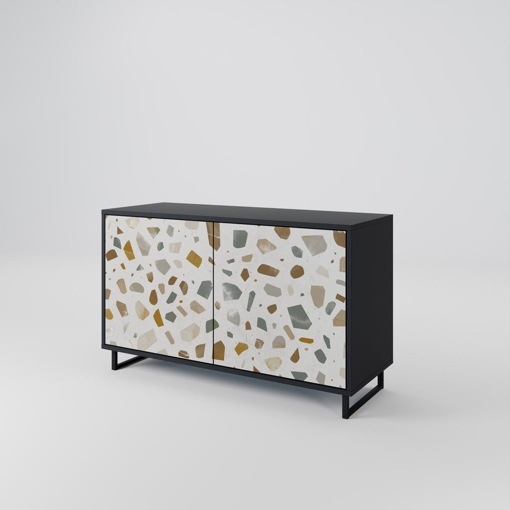 PIECES OF TOMORROW Sideboard mit 2 Türen in Schwarz