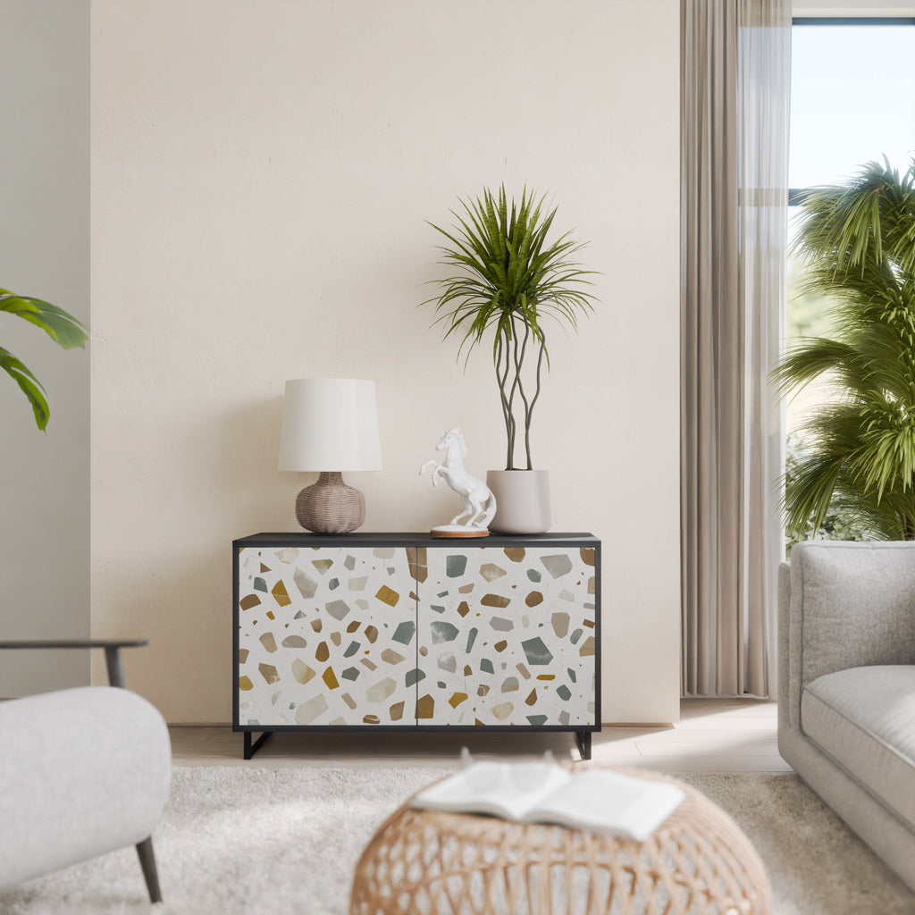 PIECES OF TOMORROW Sideboard mit 2 Türen in Schwarz