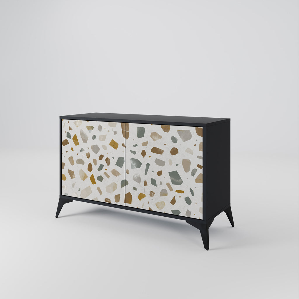 PIECES OF TOMORROW Sideboard mit 2 Türen in Schwarz