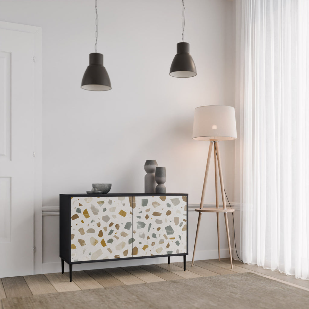 PIECES OF TOMORROW Sideboard mit 2 Türen in Schwarz