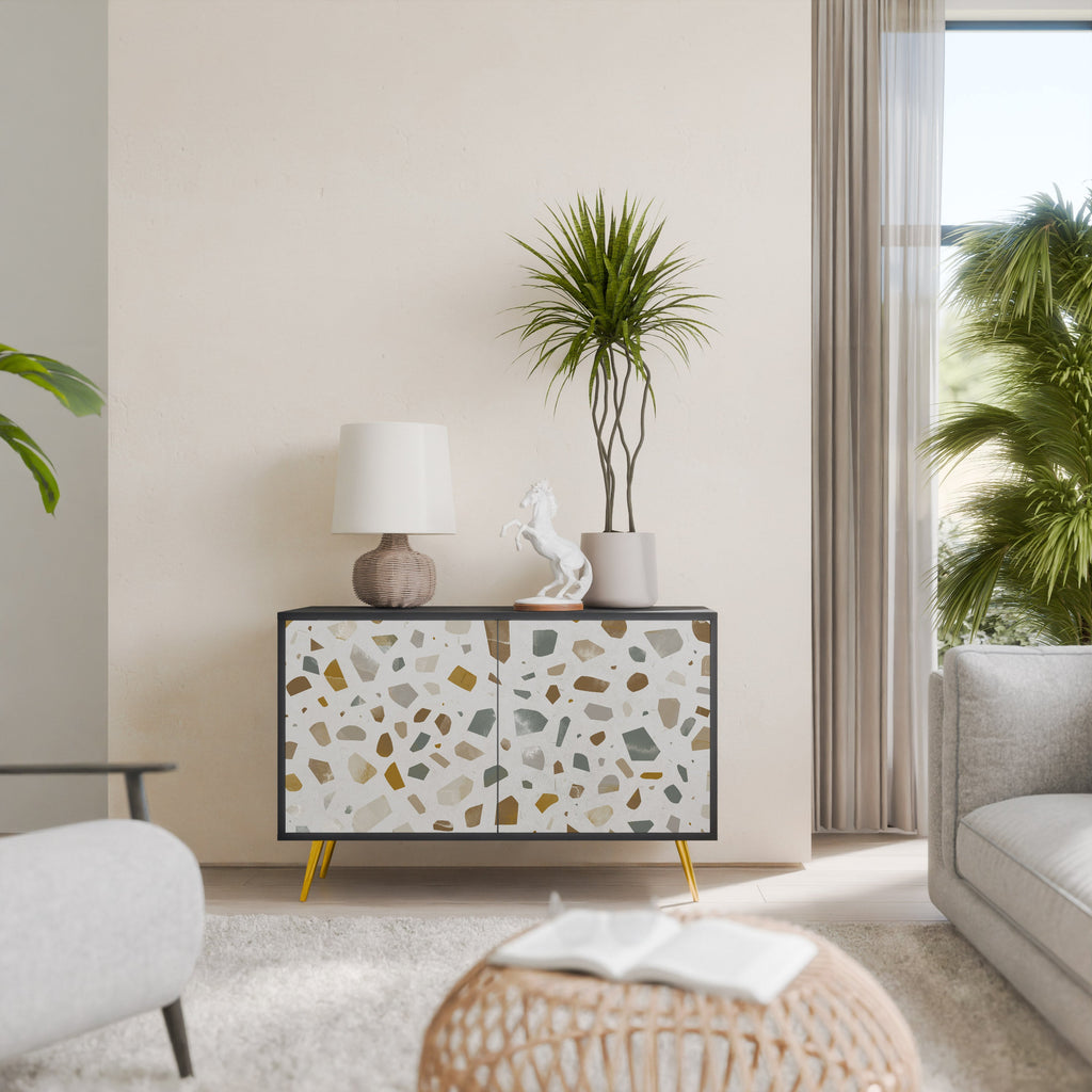 PIECES OF TOMORROW Sideboard mit 2 Türen in Schwarz