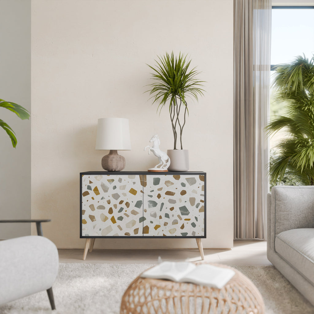 PIECES OF TOMORROW Sideboard mit 2 Türen in Schwarz