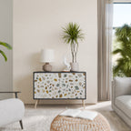 PIECES OF TOMORROW Sideboard mit 2 Türen in Schwarz