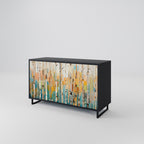 BIRCH KALEIDOSCOPE Sideboard mit 2 Türen in Schwarz