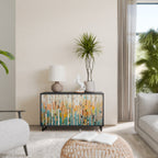 BIRCH KALEIDOSCOPE Sideboard mit 2 Türen in Schwarz