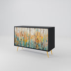 BIRCH KALEIDOSCOPE Sideboard mit 2 Türen in Schwarz