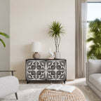 MONOCHROME NEXUS Sideboard mit 2 Türen in Schwarz