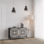 MONOCHROME NEXUS Sideboard mit 2 Türen in Schwarz