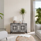 MONOCHROME NEXUS Sideboard mit 2 Türen in Schwarz