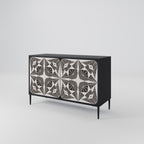 MONOCHROME NEXUS Sideboard mit 2 Türen in Schwarz