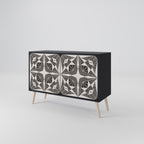 MONOCHROME NEXUS Sideboard mit 2 Türen in Schwarz