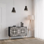 MONOCHROME NEXUS Sideboard mit 2 Türen in Schwarz