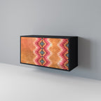 INDIAN FOLK Sideboard mit 2 Türen in Schwarz